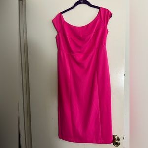 Torrid Barbie Pink off the shoulder bodycon scuba dress. New with Tags!